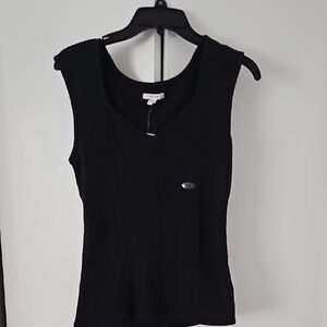 Maurices Black Ribbed Tank Top